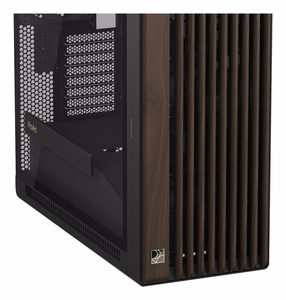 ASUS ProArt PA602 -keskikokoinen tornikotelo puuviimeistelyllä ja karkaistulla lasipaneelilla, musta