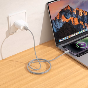 Hoco USB-A - Lightning -kaapeli 2,4A 1 m X107 - harmaa