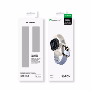 Set of 2 AmazingThing Blend Band for Apple Watch 45/46/49mm - Space Blue/Stellar