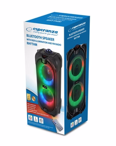 Esperanza EP157 BT FM LED RGB kaiutin musta 10W