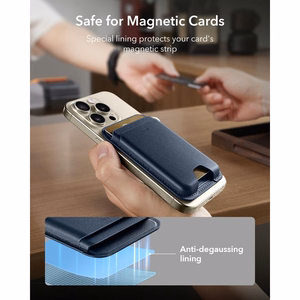 ESR Classic RFID-suojattu MagSafe-magneettikorttikotelo puhelimelle – tummansininen