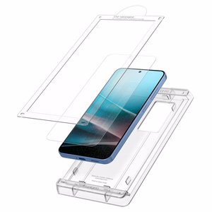 Spigen Elite Shield Ez Fit Samsung Galaxy S25 -puhelimelle läpinäkyvä