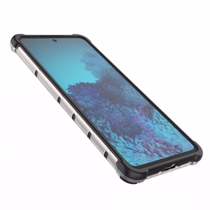 Honeycomb tapauksessa panssaroitu suojus geelirunko Samsung Galaxy A73 sininen