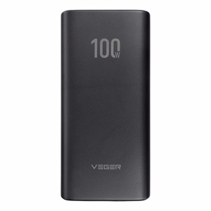 Ulkoinen akku Veger T100 (W2032C-100) PD QC3.0 5A 100W 20000 mAh musta
