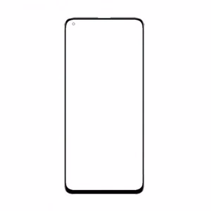 Outer Screen Glass Compatible With Xiaomi Mi 10T Black Original
