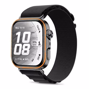 Tech-Protect Nylon Pro -ranneke mallille Huawei Watch Fit 3 / 4 / 4 Pro / 5 / 5 Pro – musta