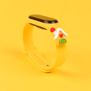 Hihna Xmas Xiaomi Mi Band 3 / 4 joulu Silikoni hihna rannekoru House - keltainen