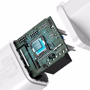 Baseus Super Si 20W USB-C laturi + USB-C - Lightning kaapeli 1m valkoinen TZCCSUP-B02