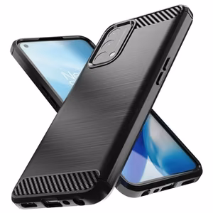 Carbon Case Joustava suojus OnePlus Nord N200 5G musta