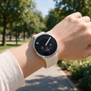 Tech-Protect Silicone Evo -ranneke mallille Samsung Galaxy Watch 40/44/46 mm – beige