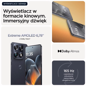 Motorola signature 17,2 cm (6,78 tuumaa) Dual SIM Android 16.0 5G USB Type-C, 16 Gt/512 Gt, 5200 mAh, tummansininen