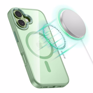 Tech-Protect MagMat MagSafe Suojakuori iPhone 17:lle - Läpinäkyvä Vihreä