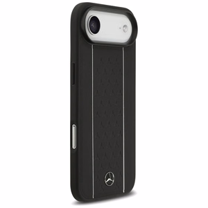 Mercedes Leather Star Pattern Stripes MagSafe case for iPhone Air - black