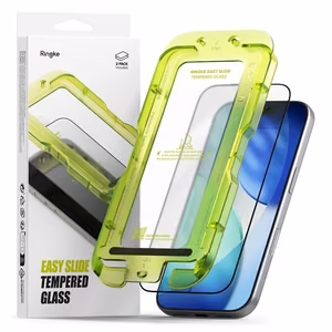 Ringke Easy Slide 2-pack Karkaistu Lasi iPhone 17 Pro Max:lle - Musta