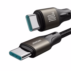 Joyroom Light-Speed Series S-A25 USB-C / USB-C kaapeli 100W 1,2 m - musta