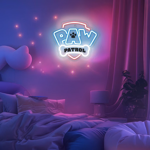 Riippuva neon LED Paw Patrol pleksilasilla - Logo OW-130146