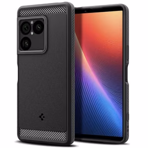 Spigen Rugged Armor -suojakuori mallille Sony Xperia 1 VIII – mattamusta