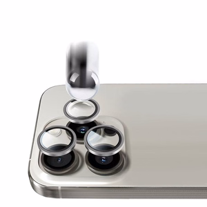 Karkaistu lasi Tel Protect Titanium Lens 99% AR kameralle iPhone 17 Pro/17 Pro Max:lle läpinäkyvä (linssiä 3 kpl)