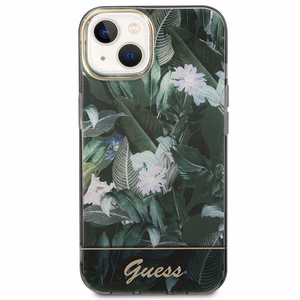 Guess Jungle Collection iPhone 14 -kotelo - vihreä