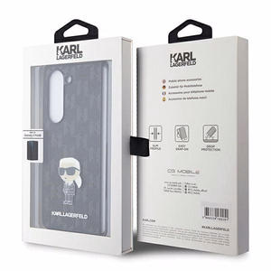 Karl Lagerfeld Saffiano Monogram Ikonik Pin case for Samsung Galaxy Z Fold 5 - black