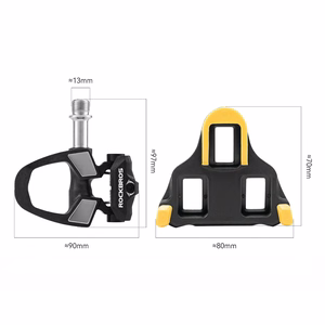 Rockbros RD9 Shimano SPD-SL Carbon and Titanium Alloy Pedals - Black