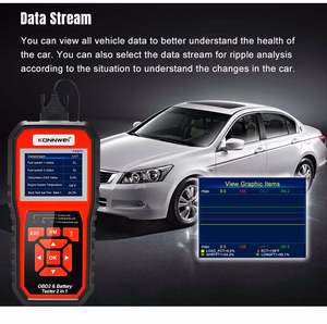 Konnwei KW870 OBD2 -diagnostiikkaskanneri ja akkutesteri