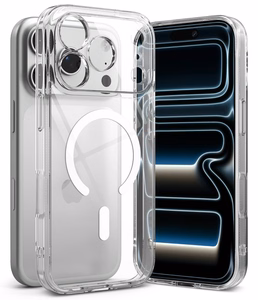 Ringke Fusion Magnetic MagSafe suojakuori malleille iPhone 18 Pro Max / 17 Pro Max, läpinäkyvä