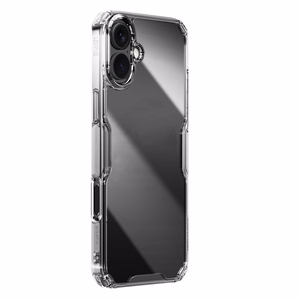 Nillkin Nature Pro Suojakuori iPhone 16:lle - läpinäkyvä ja valkoinen