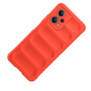 Magic Shield Case for Xiaomi Redmi Note 12 5G / Poco X5 5G Flexible Armor Cover Red