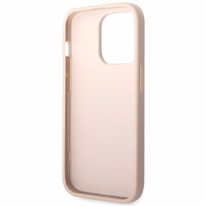 Guess 4G Big Metal Logo kotelo iPhone 15 Pro - vaaleanpunainen