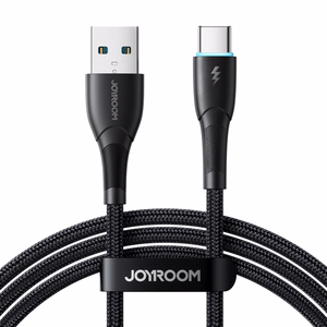 Joyroom Starry Series SA32-AC3 3A USB-A / USB-C kaapeli 1m - musta