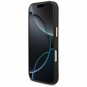 Karl Lagerfeld Big Strap Karl Metal Logo MagSafe suojakuori iPhone 17 Pro:lle - musta