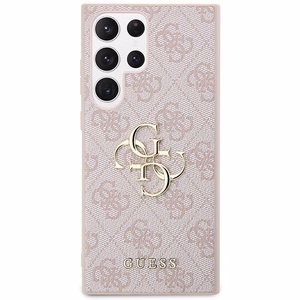 GUESS suojakuori SAMSUNG S24 Ultra:lle GUHCS24L4GMGPI (Leather 4G Metal Logo) vaaleanpunainen