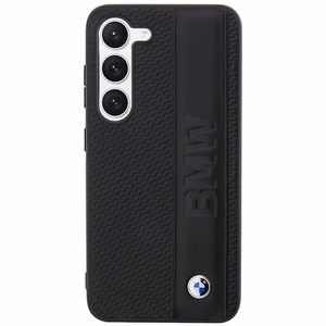 BMW BMHCS23M22RDPK S23+ S916 musta/musta kovakuori Nahkainen Textured & Stripe