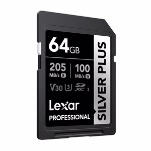 Lexar Professional SILVER PLUS SDXC 64 Gt:n muistikortti