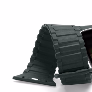 Dux Ducis Strap (Armor Version) hihna Apple Watch Ultra, SE, 9, 8, 7, 6, 5, 4, 3, 2, 1 (49, 45, 44, 42 mm) silikoni magneettinen hihna rannekoru vihreä