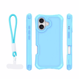 Safepop suojakuori hihnalla iPhone 17 6,3" sininen