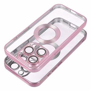 Glam Suojakuori iPhone 17:lle puuterivaaleanpunainen