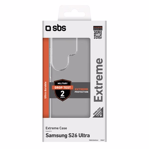 SBS Extreme X2 suojakuori Samsung Galaxy S26 Ultra:lle läpinäkyvä