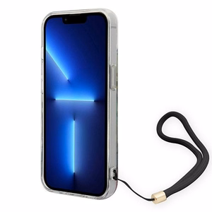Guess GUOHCP14SHFLSB iPhone 14 6.1 "blue / blue hardcase Flower Strap