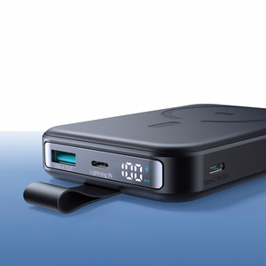 Joyroom JR-PBM11 Powerbank 10000mAh 22.5W Qi2, MagSafe yhteensopiva, jalustalla - musta