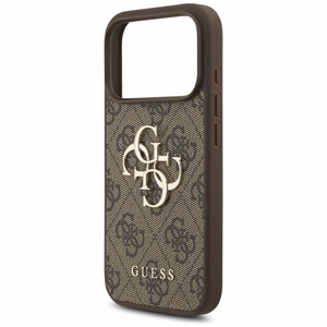 Guess 4G Big Logo Suojakuori iPhone 17 Pro:lle - Ruskea