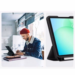 TechProtect SmartCase Pen Suojakuori Samsung Galaxy Tab A9 / A11 8.7 X110 / X115 / X133 / X135 - Musta