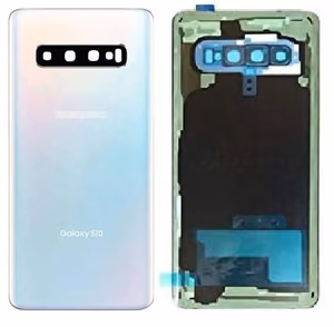 Takakuori Samsung G973 S10:lle Prism White alkuperäinen (käytetty Grade C)