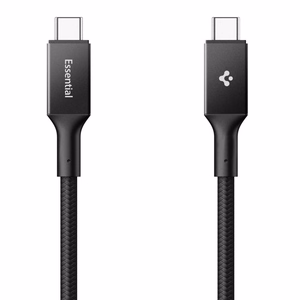 Spigen Essential EB10015CC USB-C / USB-C 100W 150cm Kaapeli - Musta