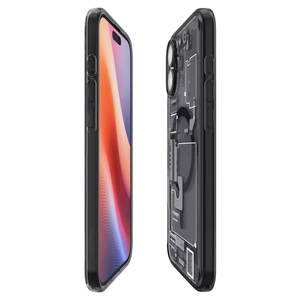 Spigen Ultra Hybrid MagSafe Zero One iPhone 16 - tummanharmaa