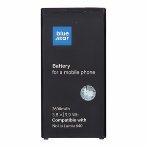 Akku Nokia Lumia 640:lle 2600 mAh Blue Star Premium
