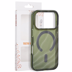 Tecto Shield Desert Mag -suojakuori mallille iPhone 17 Pro 6,3" / iPhone 18 Pro 6,3", tumman oliivinvihreä