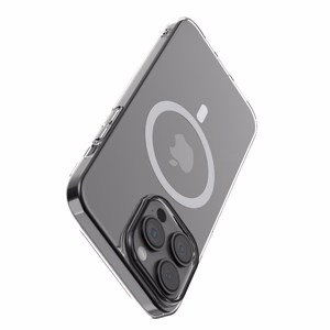 Comma Hard Jacket Mag -kuori iPhone 15 Plus kirkas antibakteerinen