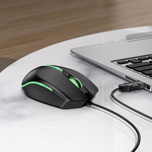 Langallinen pelihiiri Hoco USB A 2400 dpi GM37 musta